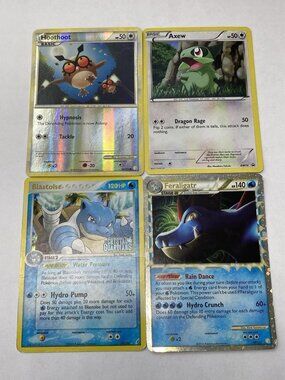 Pokemon Card Lot Blastoise Crystal Guardians Feraligatr Holo Hoothoot Reverse Ax
